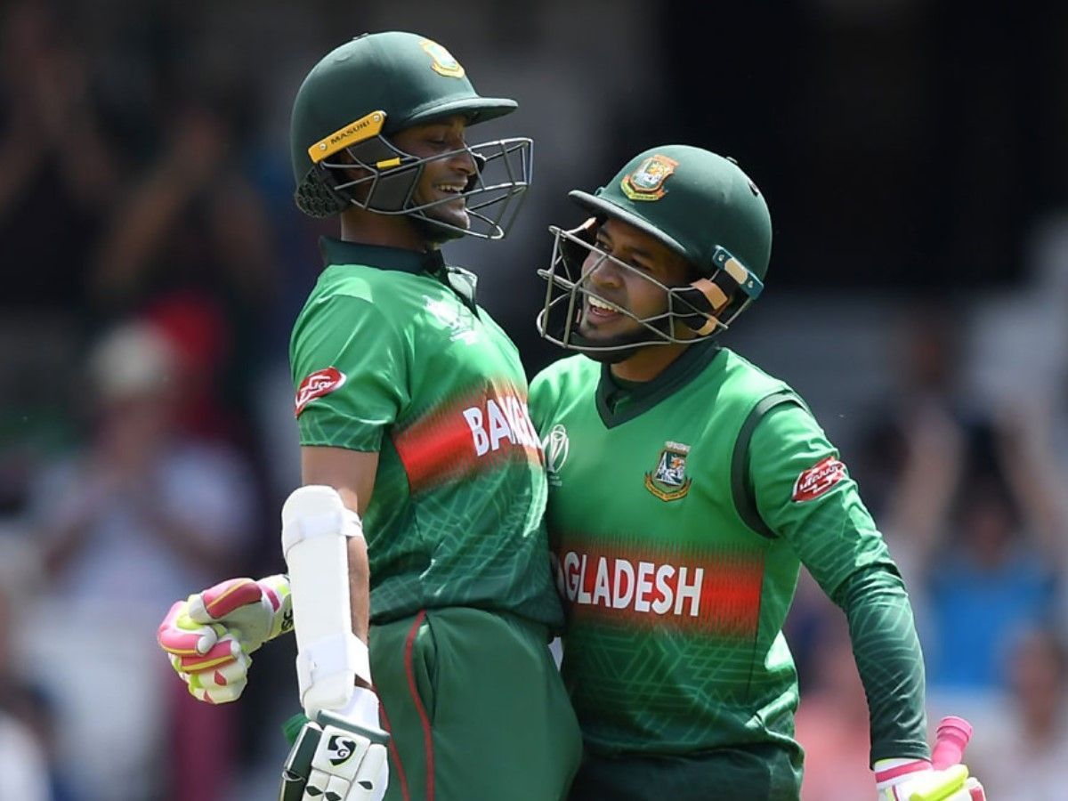 Senior Bangladesh players Shakib Al Hasan and Mushfiqur Rahim. Image: AP