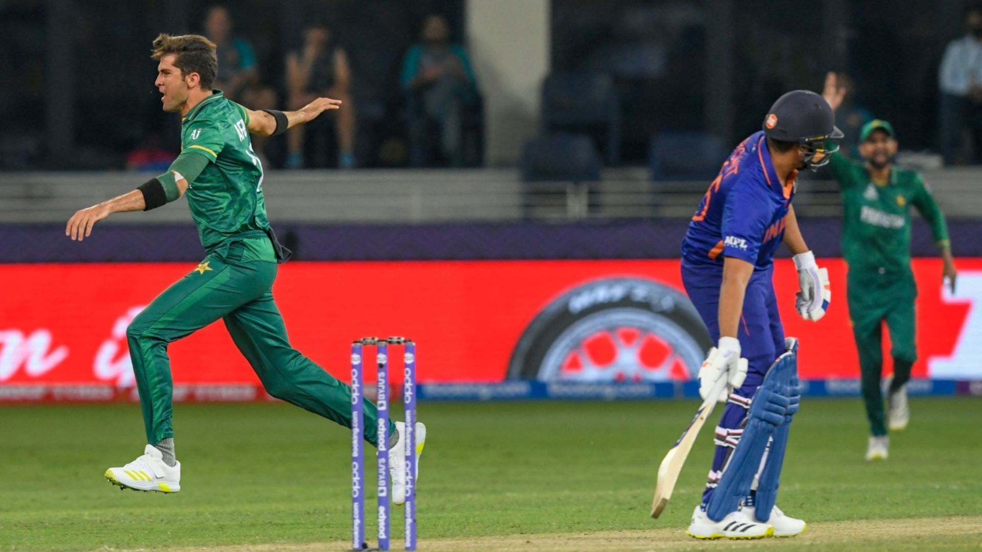 Shaheen Afridi (L) against Rohit Sharma is set to be an intriguing encounter (P.C.:X)