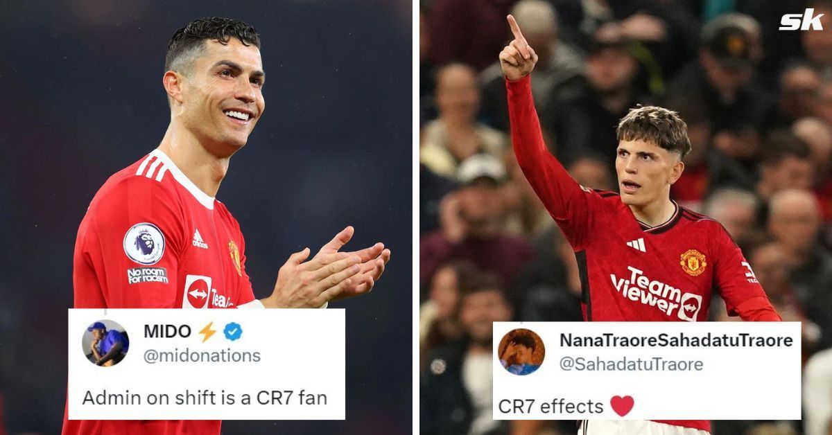 Fans react as Alejandro Garnacho emulates Cristiano Ronaldo