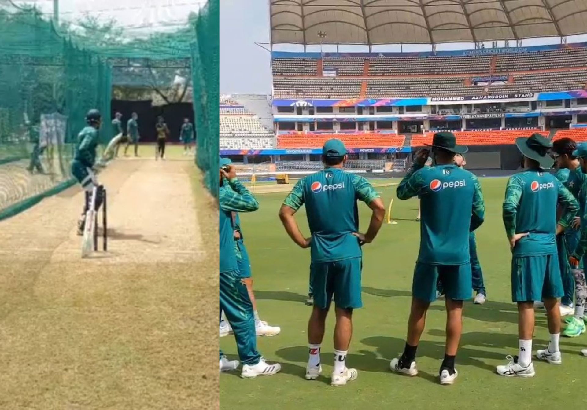 Pakistan players have their first practice session on Thursday. 