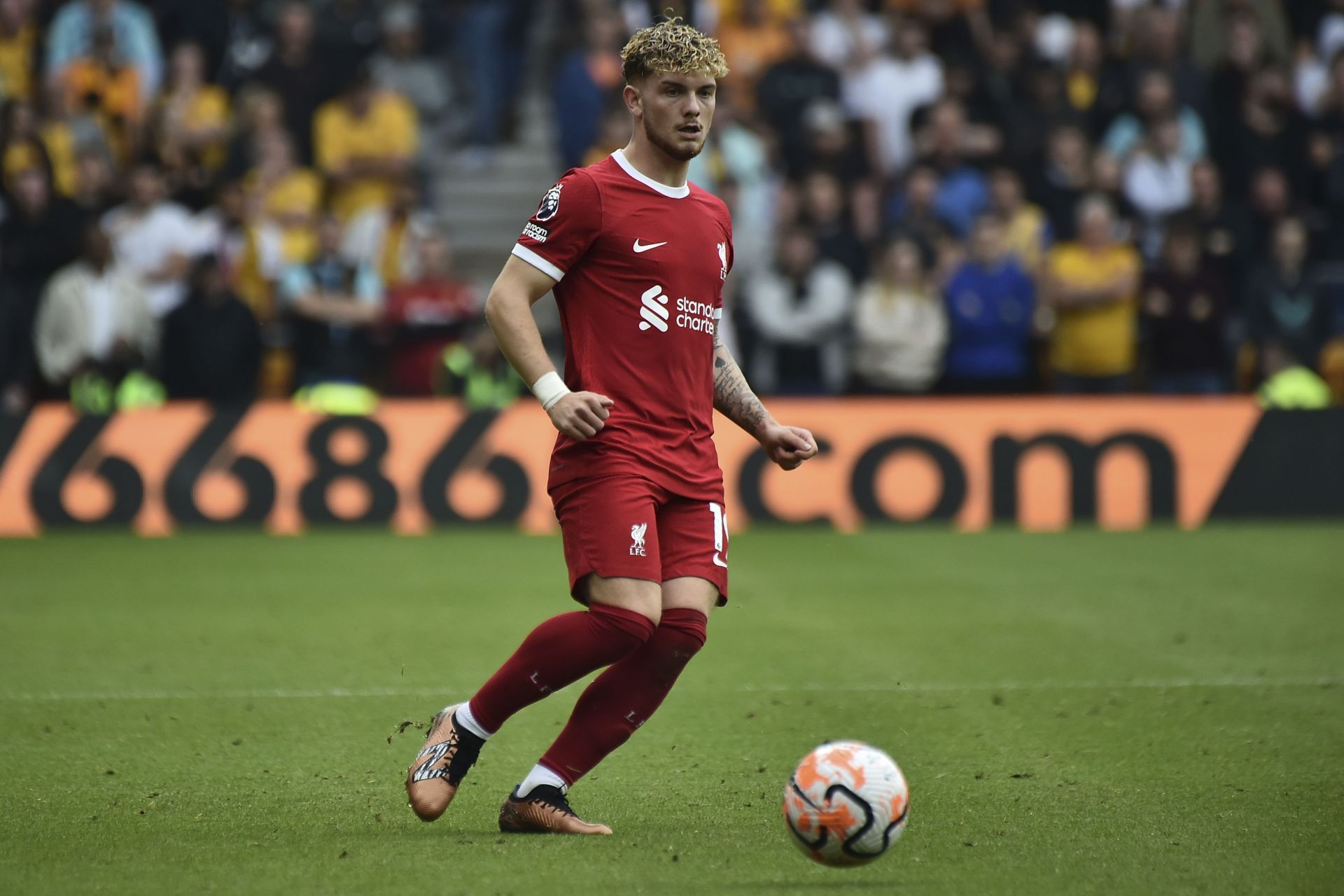 Harvey Elliott in action for the Reds