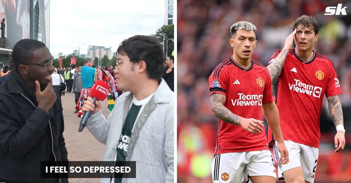 Manchester United defenders Victor Lindelof and Lisandro Martinez