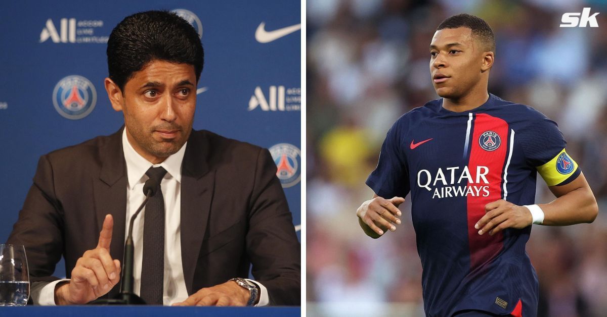 Kylian Mbappe (right) could leave PSG in 2024.