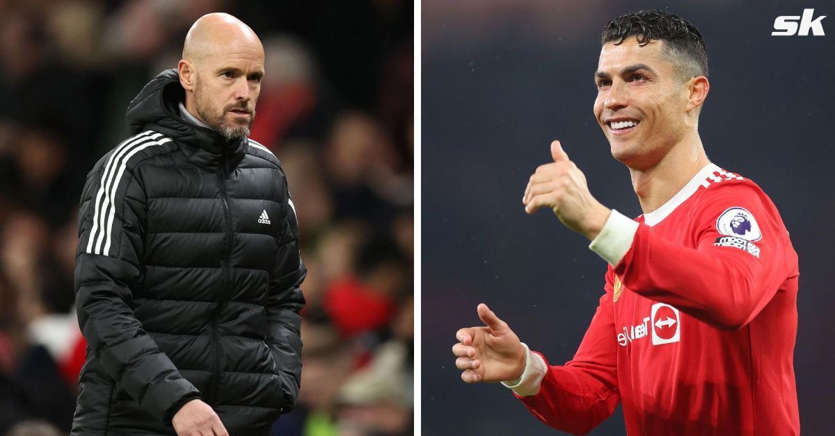 Erik ten Hag and Cristiano Ronaldo 