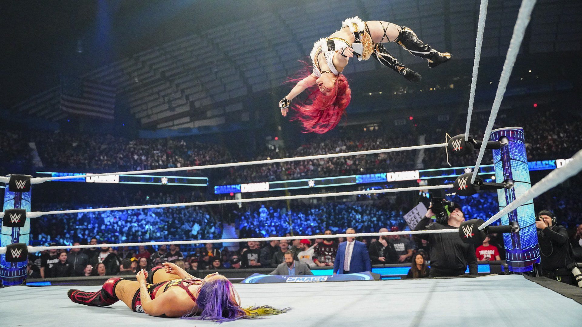 IYO SKY doing the Moonsault