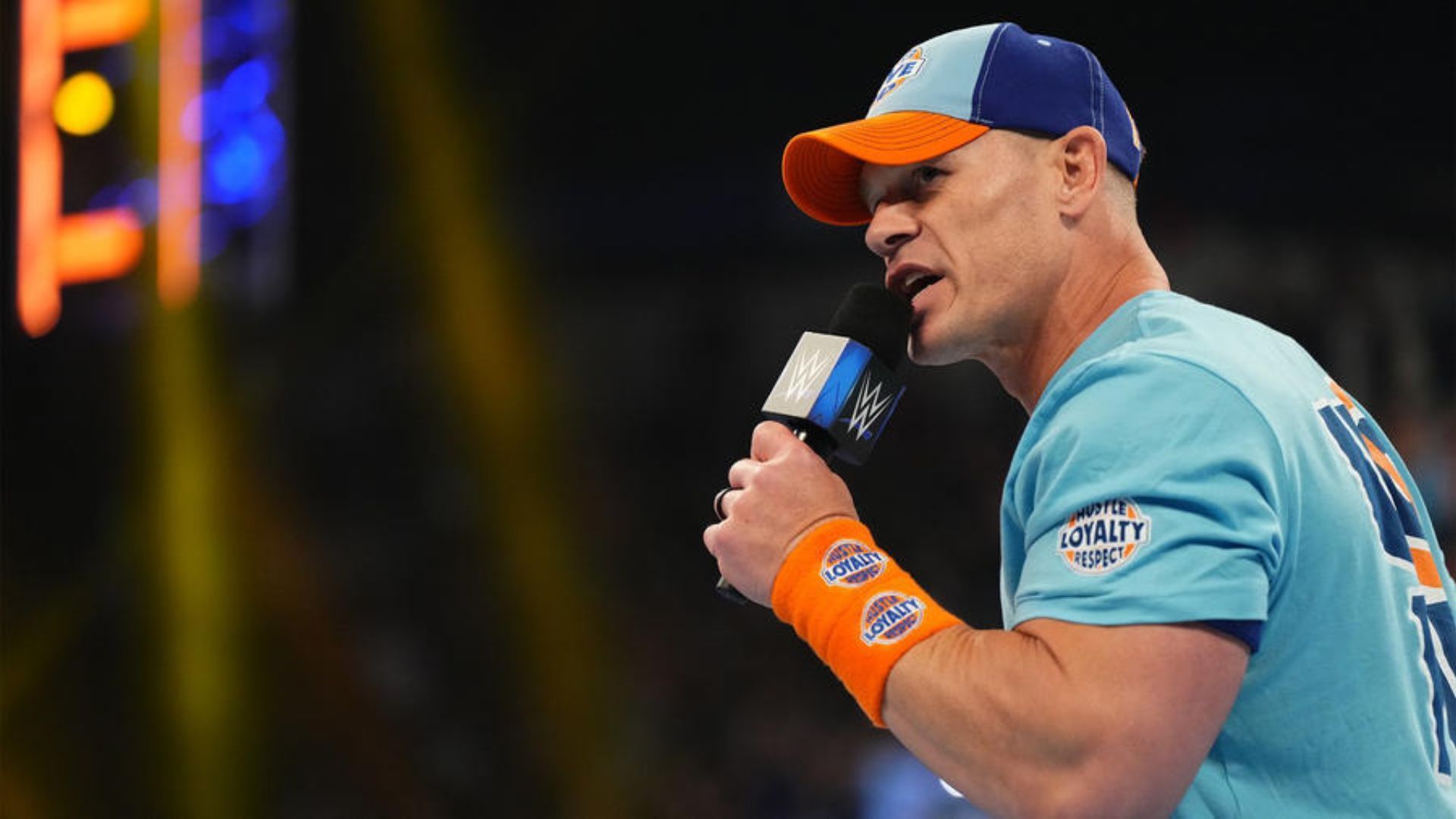 John Cena during a promo. Image Credits: wwe.com