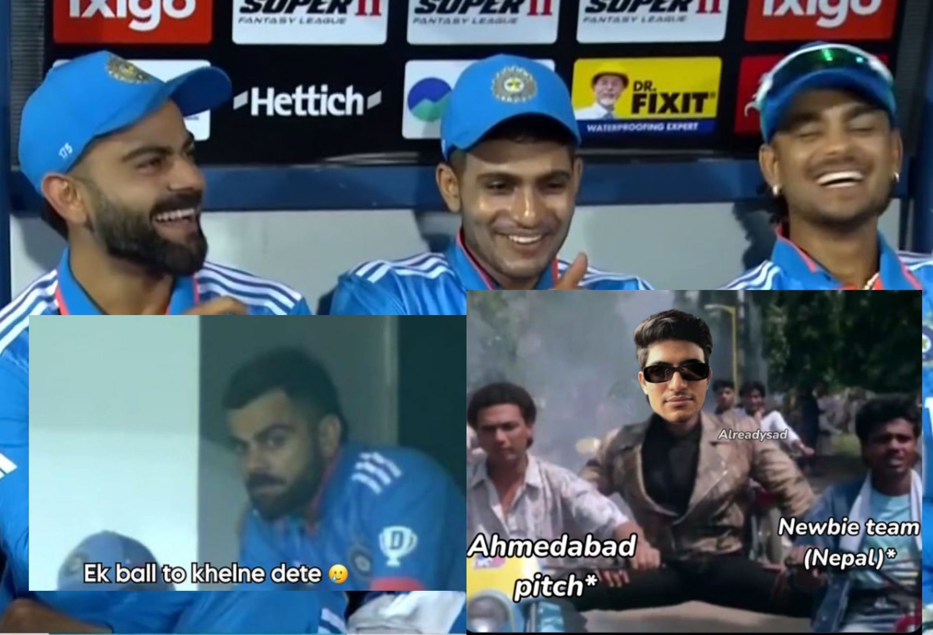 Fans react after India