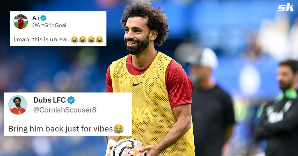 Fans reacted to Mohamed Salah and Dejan Lovren on X 