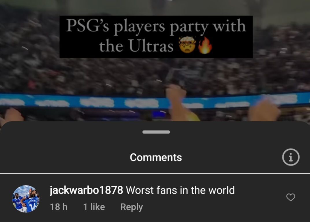 Fans comment on the Ultras