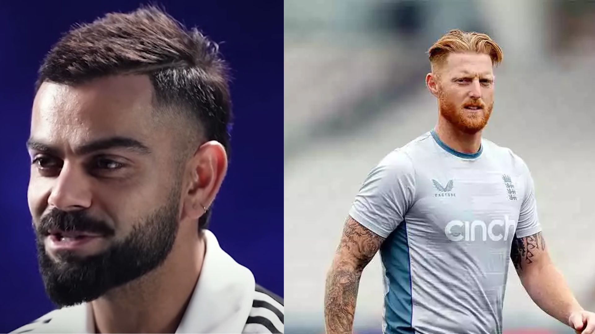 Virat Kohli (L) &amp; Ben Stokes (P.C.:Star Sports &amp; X)