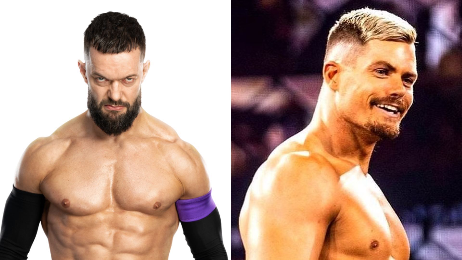 Finn Balor (left) and Grayson Waller (right)