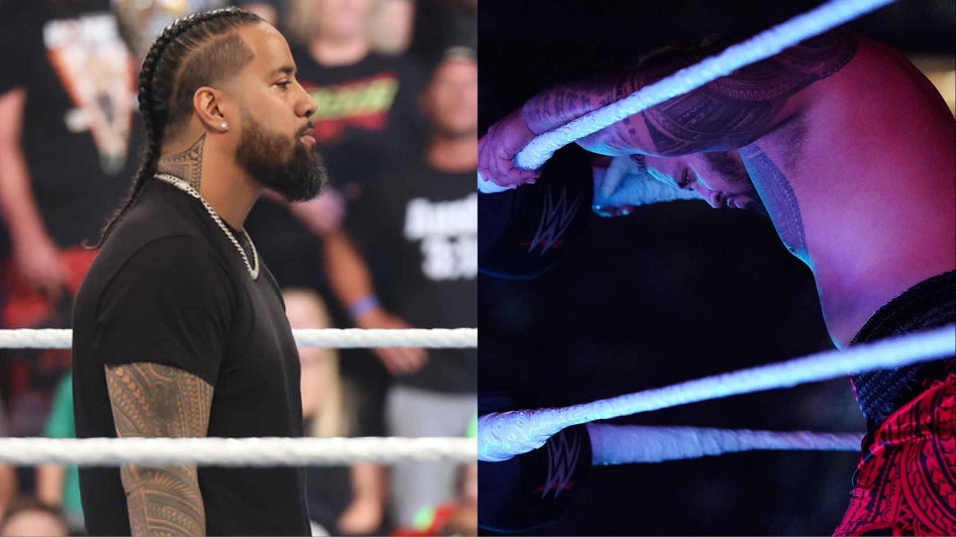 Jimmy Uso (left); Solo Sikoa (right)