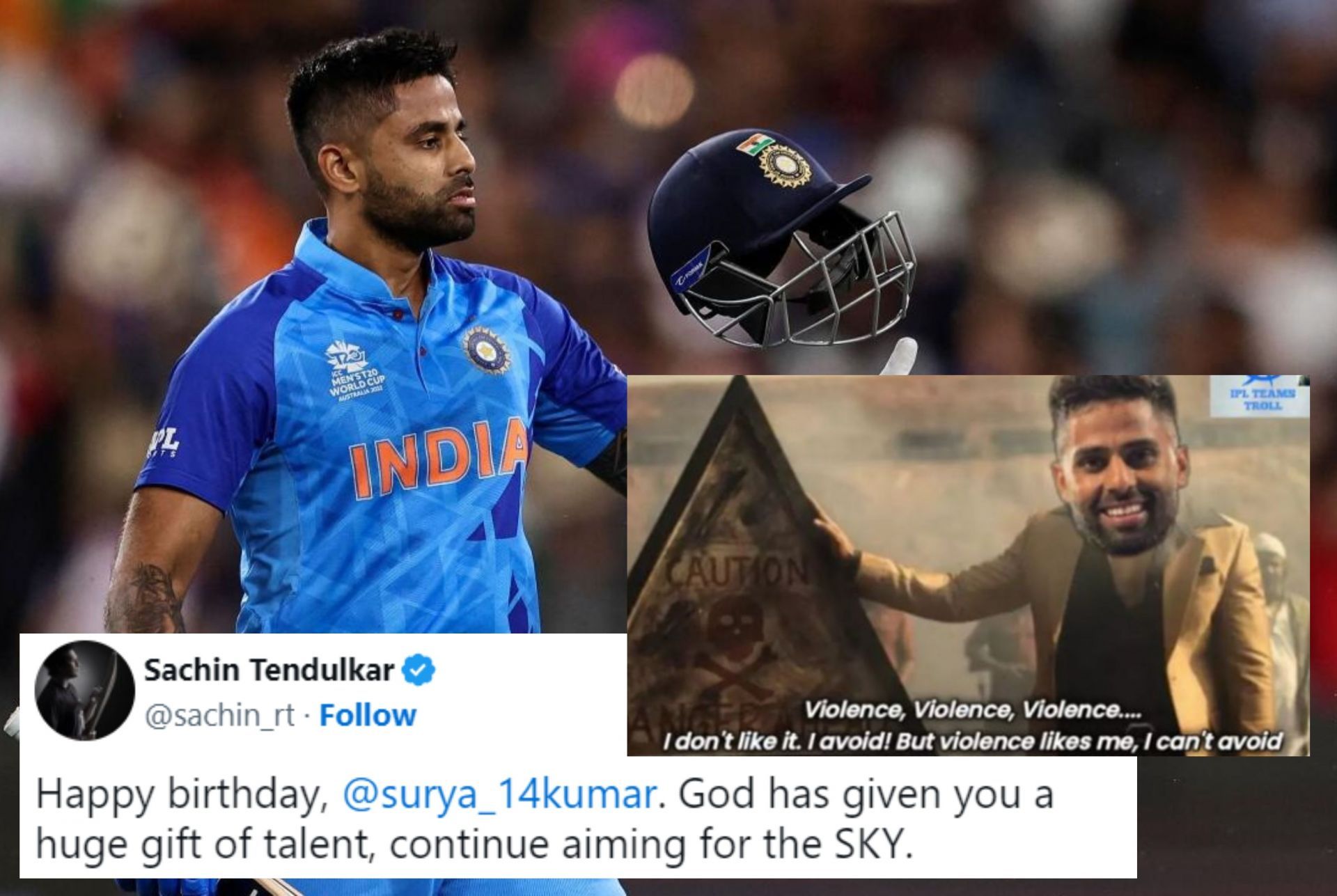 Suryakumar Yadav receives special wishes as he turned 33 today. 