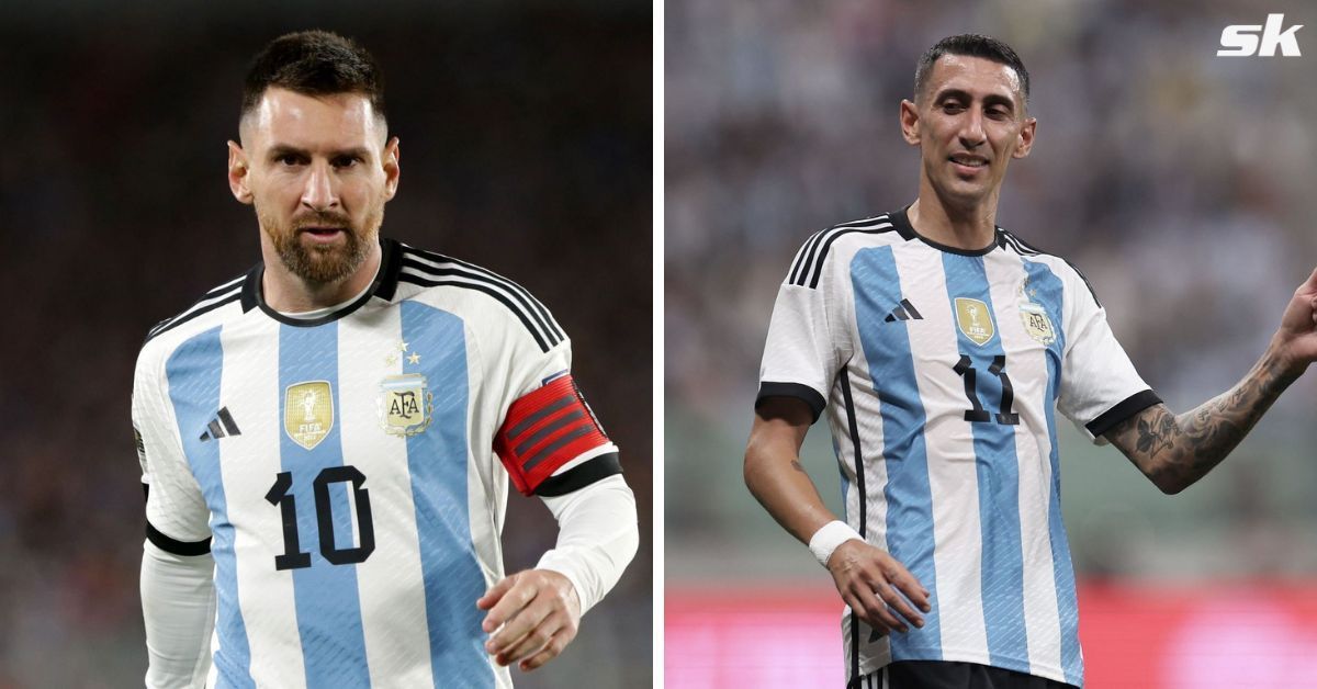 Lionel Messi (left) and Angel Di Maria