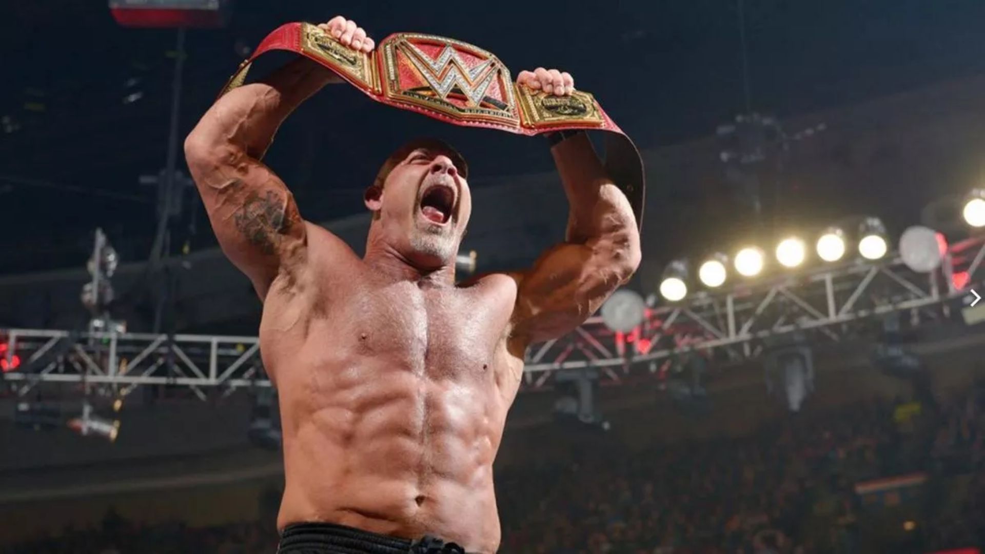 Goldberg is a two-time WWE Universal Champion