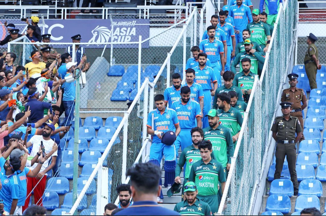 The match between India and Pakistan ended in a no-result due to rain [ACC]