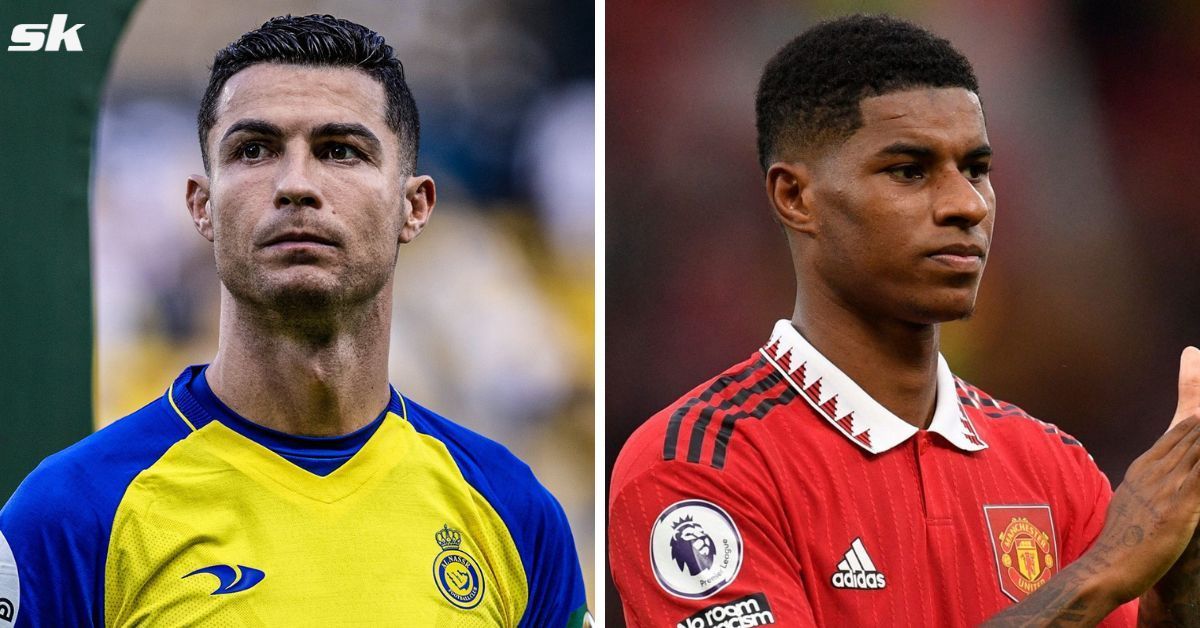 Cristiano Ronaldo (left) and Marcus Rashford (right)