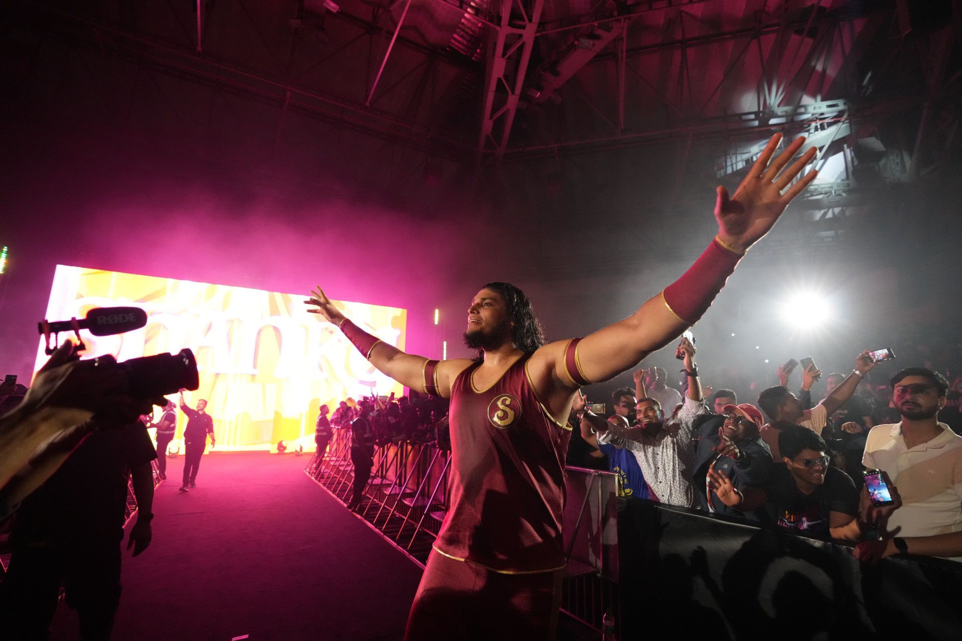 Shanky at Superstar Spectacle 2023. Image Credits - WWE.