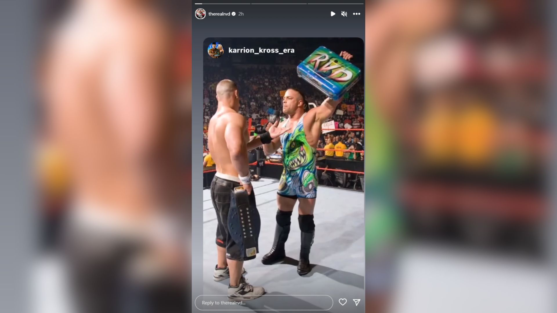 Screenshot of RVD&#039;s Instagram story.