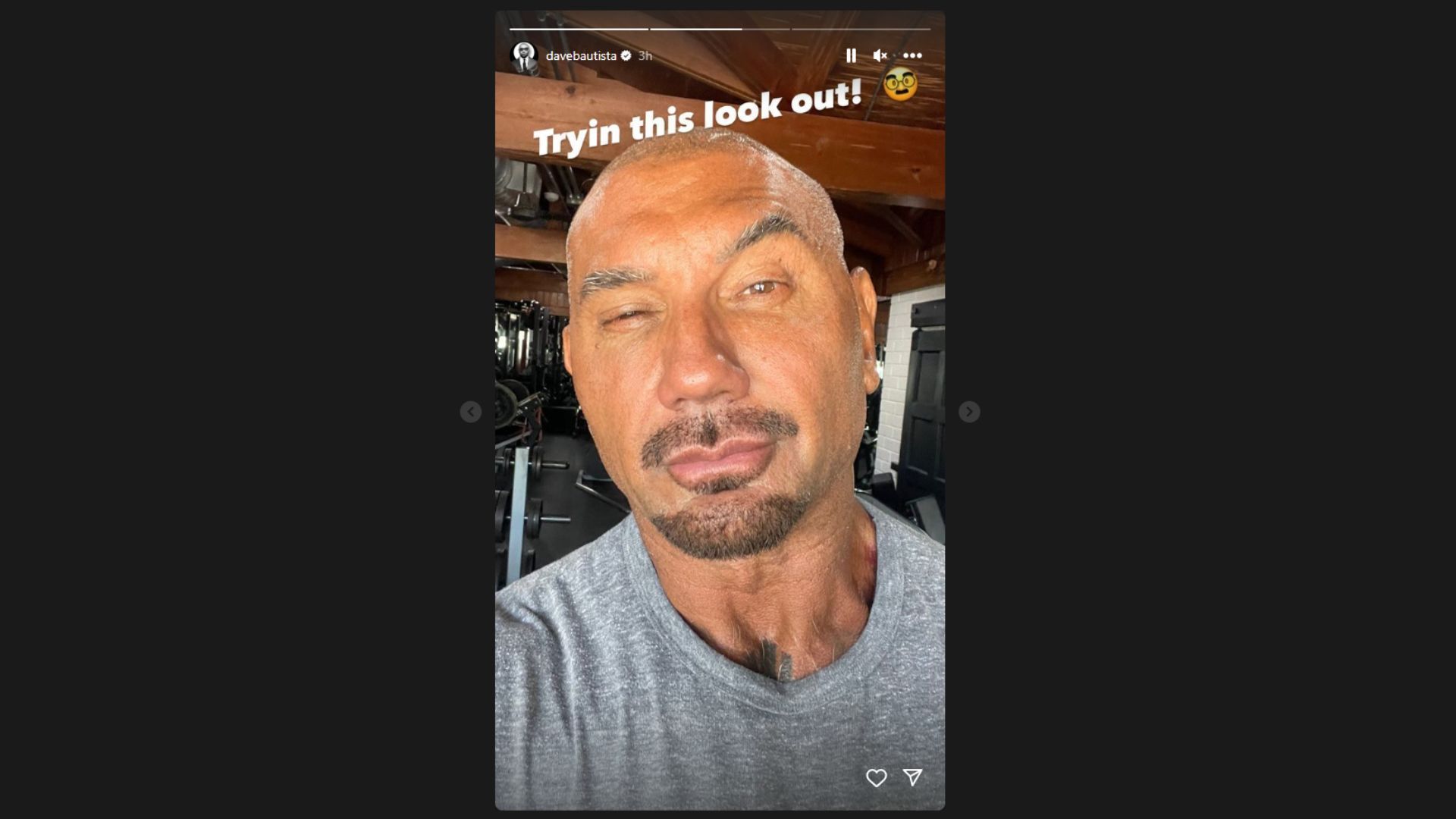 Batista sporting his new look!