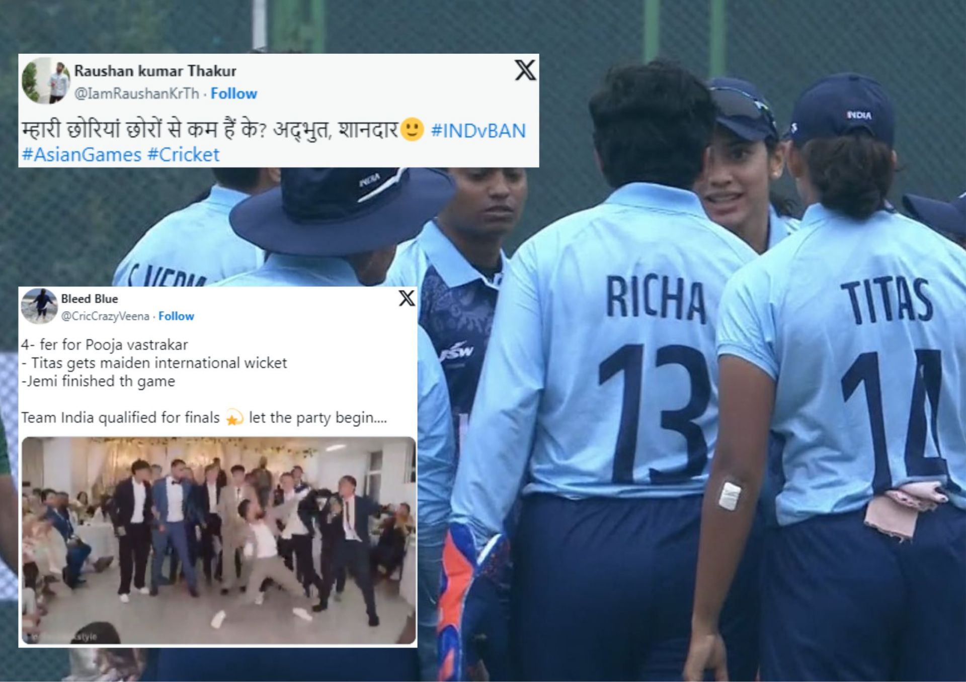 India were at their dominant best in the semifinal of the Asian Games 2022 (Picture Credits: X).