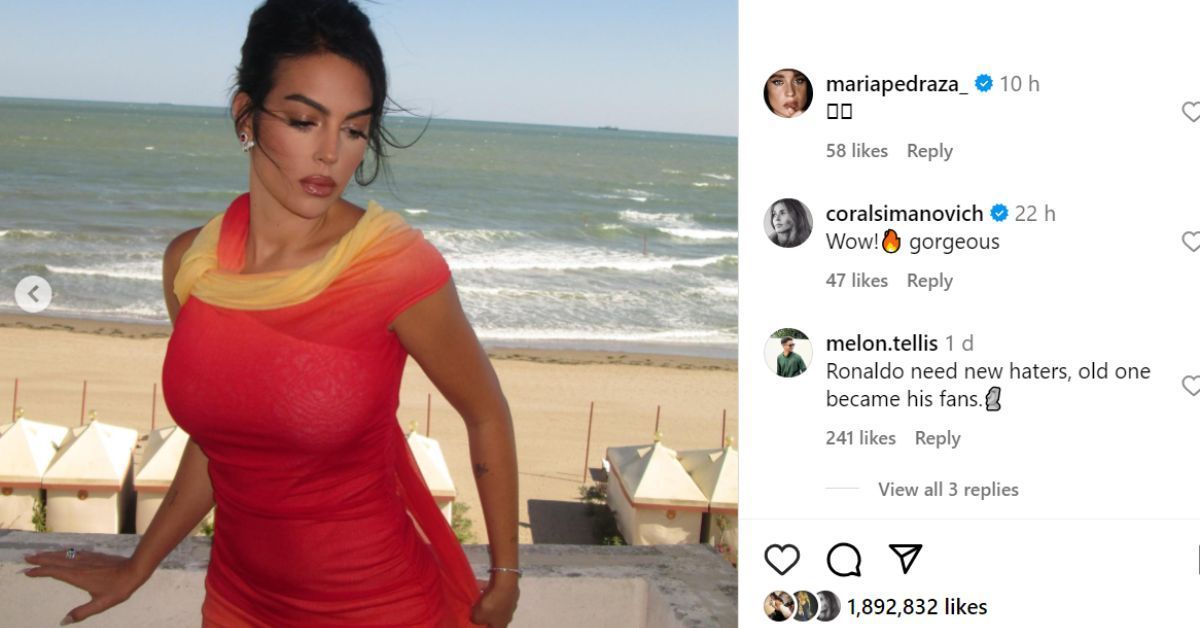 Coral Simanovich&#039;s comment under Cristiano Ronaldo&#039;s girlfriend Georgina Rodriguez&#039;s post