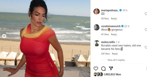 Coral Simanovich's comment under Cristiano Ronaldo's girlfriend Georgina Rodriguez's post