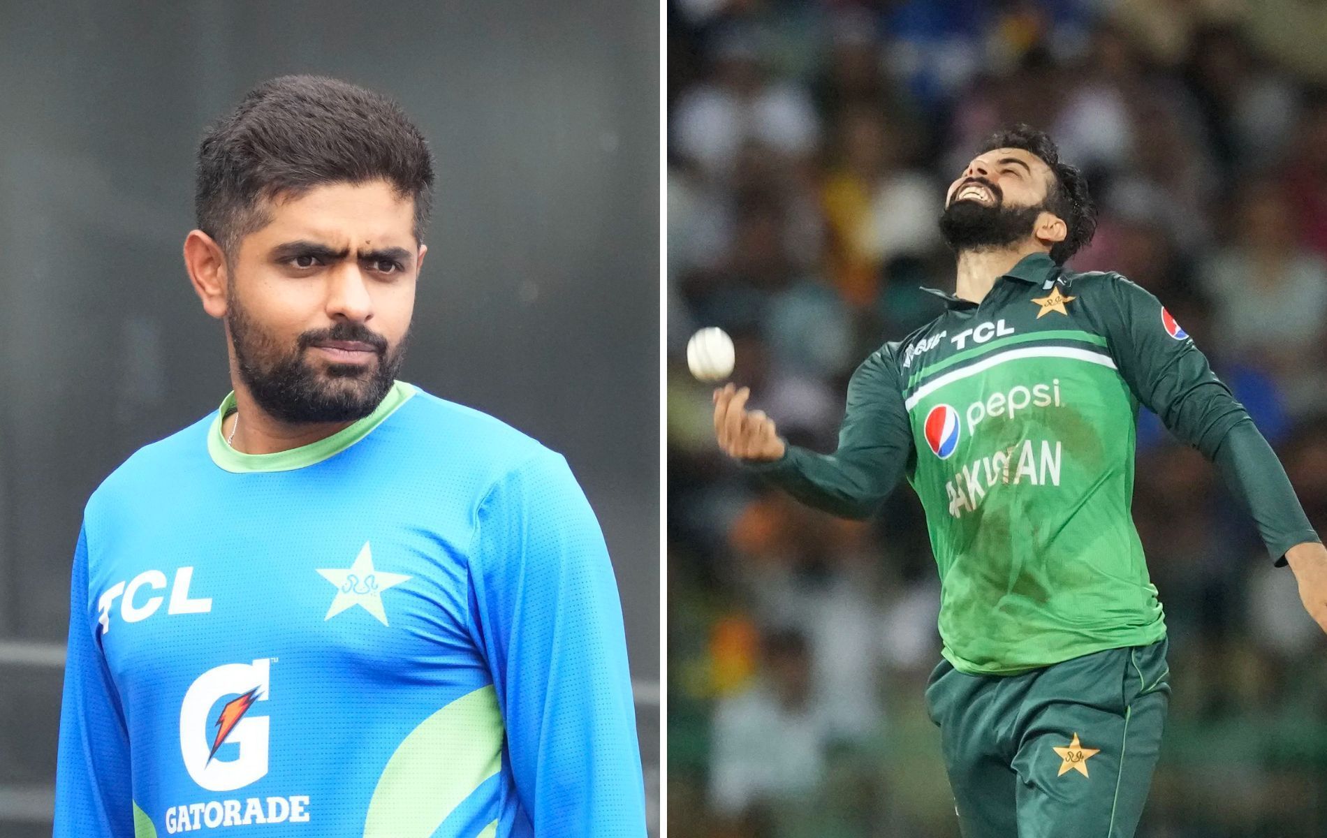 Babar Azam (L) and Shadab Khan. (Pics: AP)