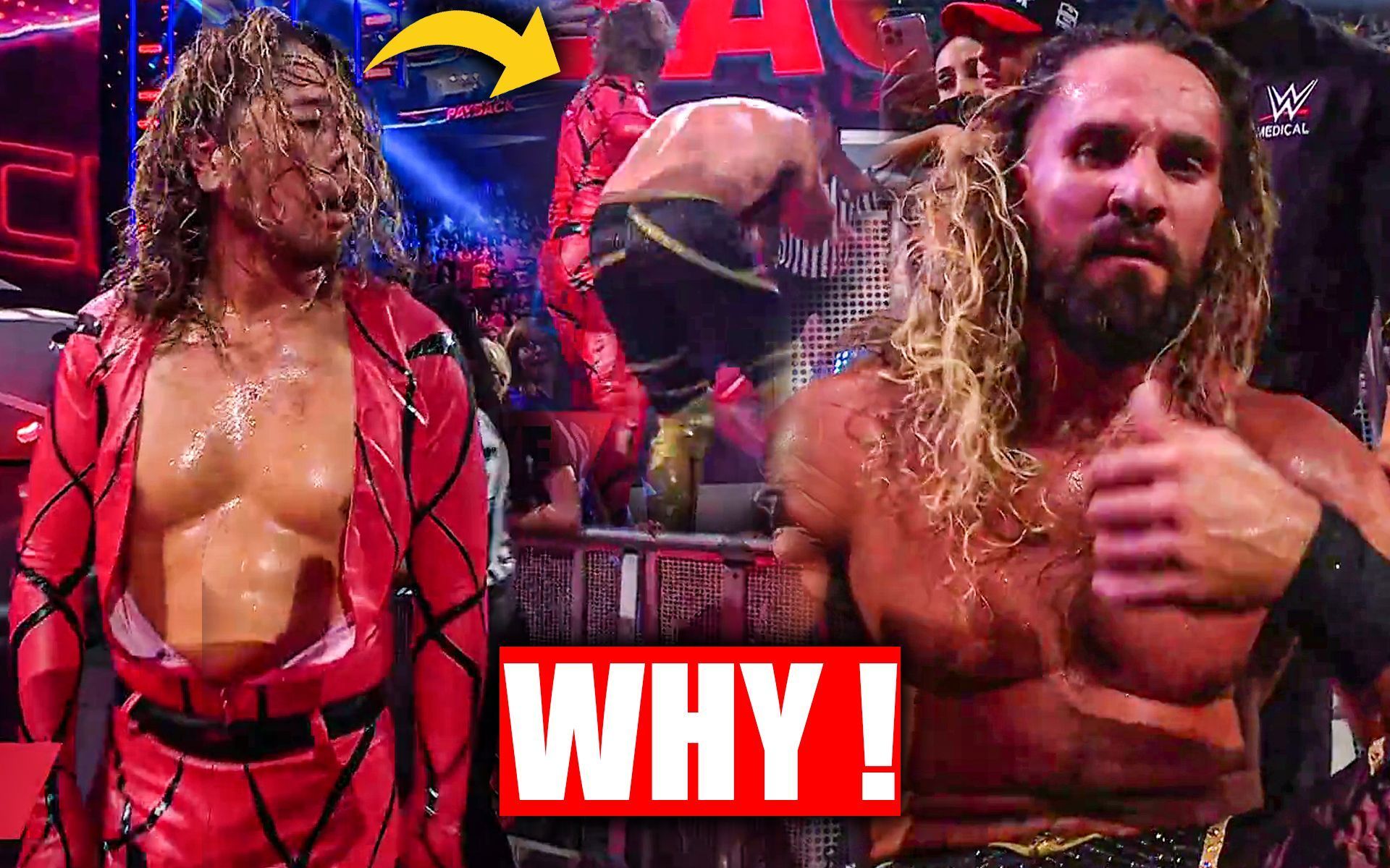 Shinsuke Nakamura attacked Seth Rollins after Payback