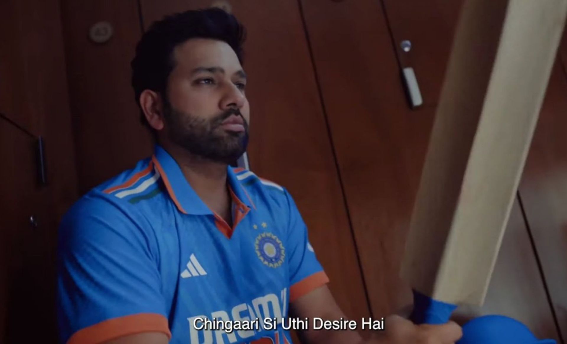 Rohit Sharma donned the Indian jersey ahead of the 2023 World Cup.