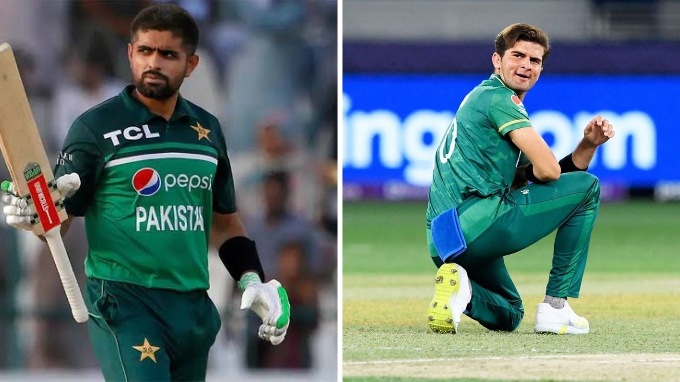 Babar Azam and Shaheen Shah Afridi. (Credits: Twitter)