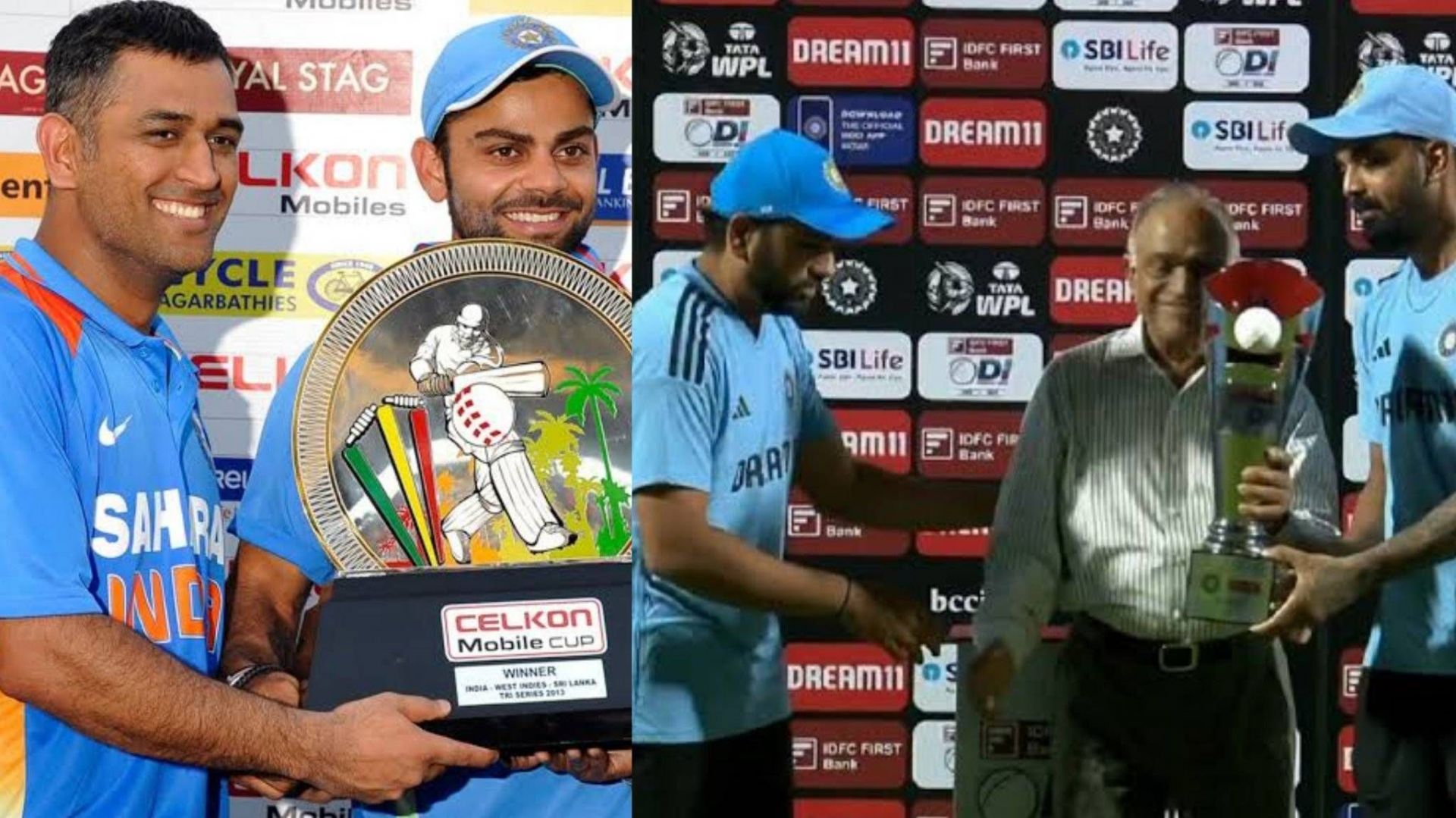 MS Dhoni and Rohit Sharma won hearts of the fans