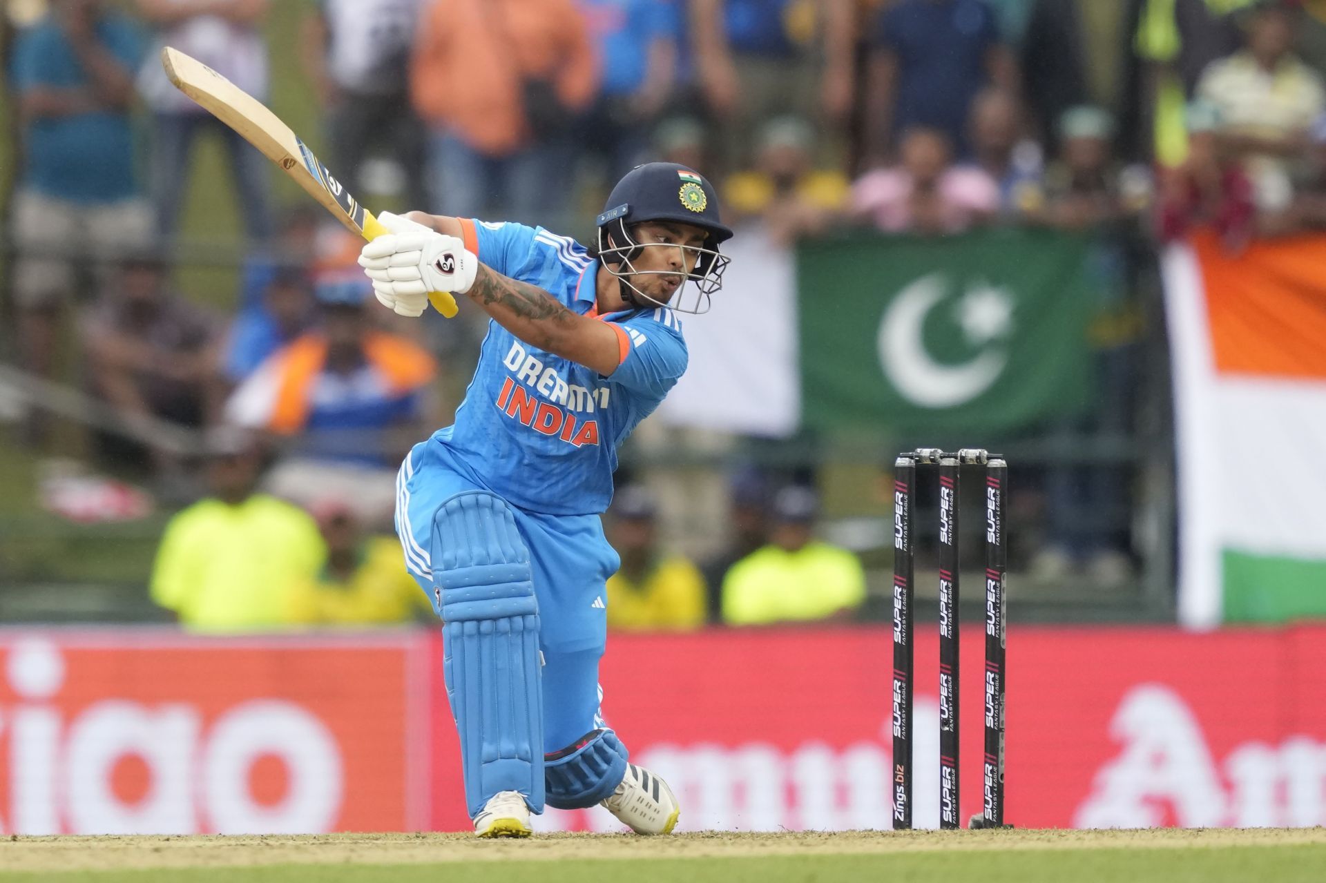 Ishan Kishan struck nine fours and two sixes during his innings. [P/C: AP]