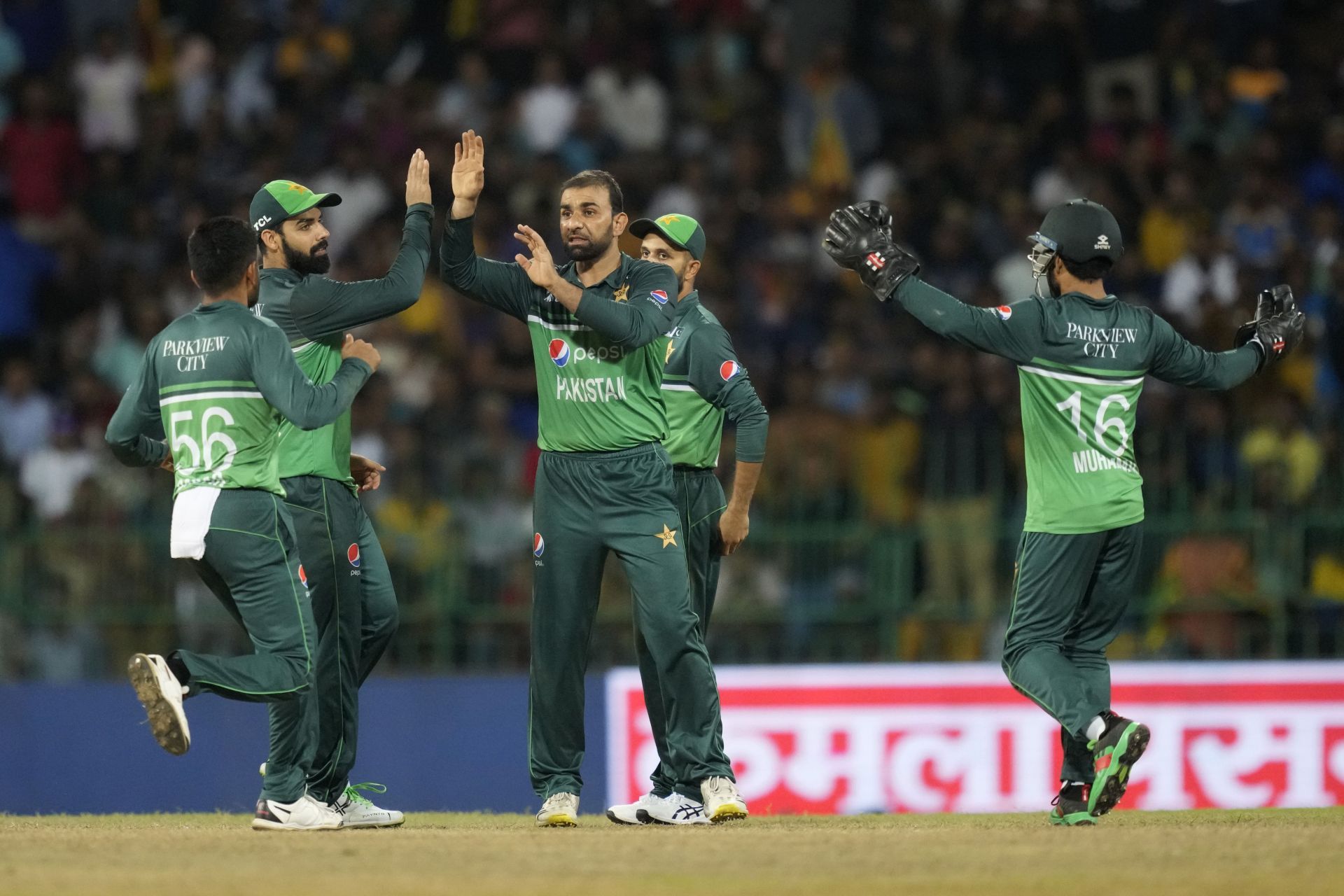 Babar Azam primarily used his spinners in the middle overs. [P/C: AP]