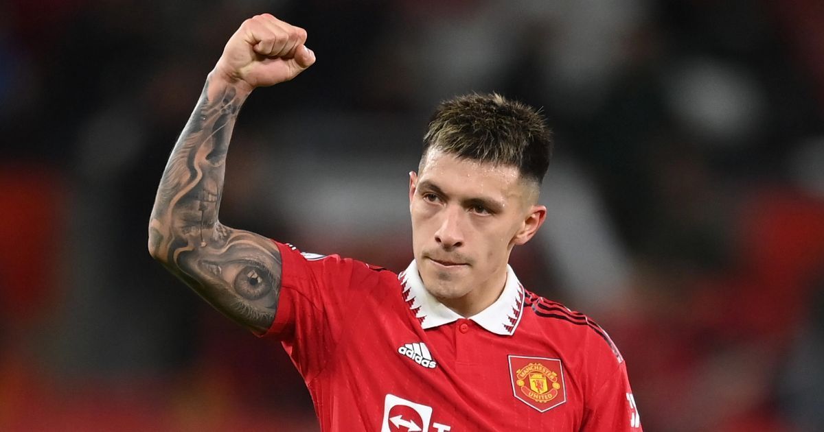 Manchester United defender Lisandro Martinez had to be replaced during the Arsenal clash