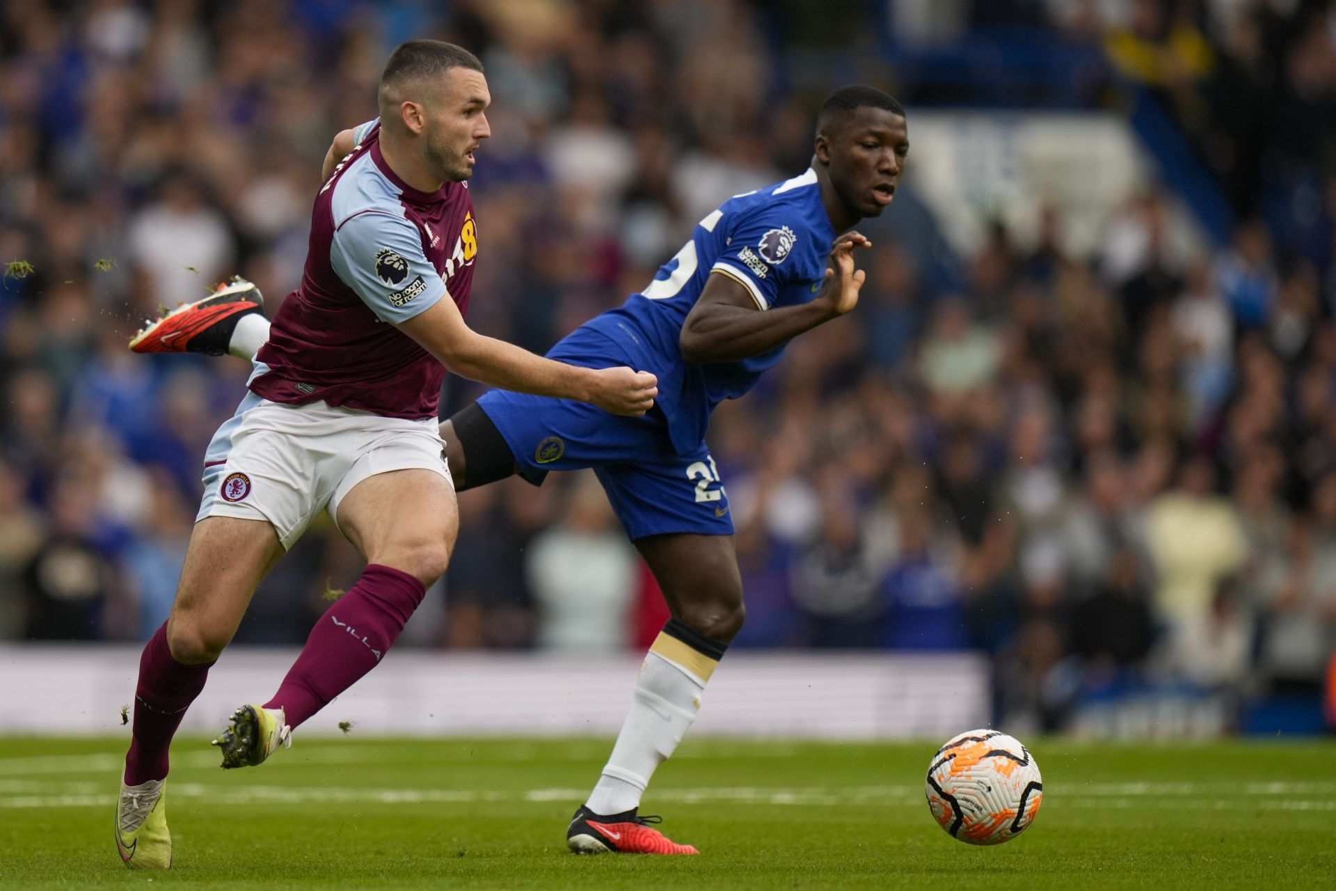 Moises Caicedo (right) has endured a difficult start to life at Stamford Bridge