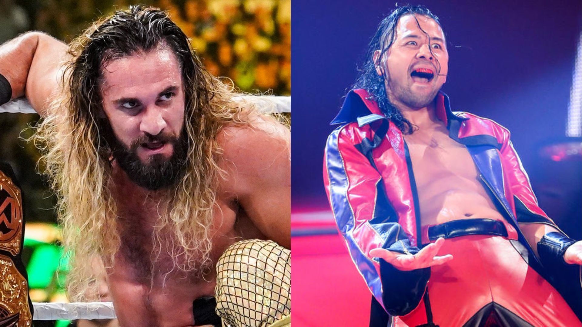 Seth Rollins (left) and Shinsuke Nakamura (right)