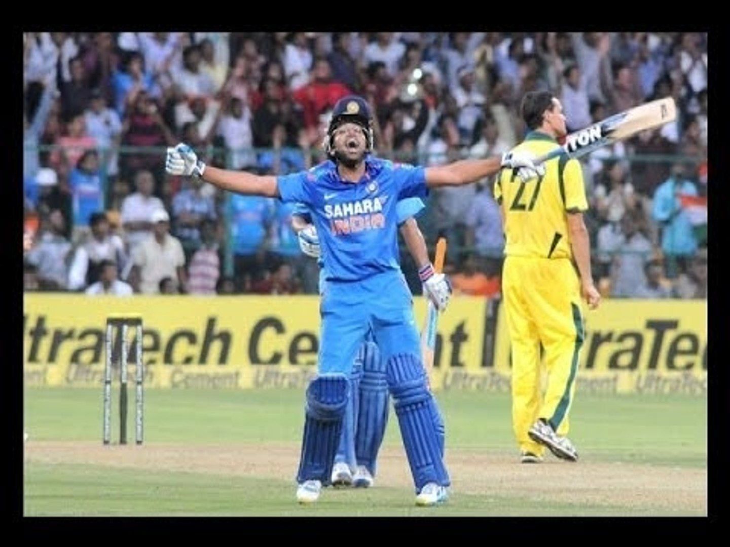 Rohit raced to his maiden double ton