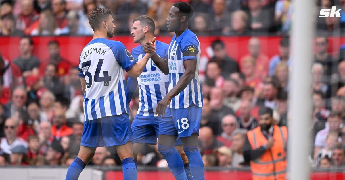 Danny Welbeck gives Brighton the lead at Manchester United 