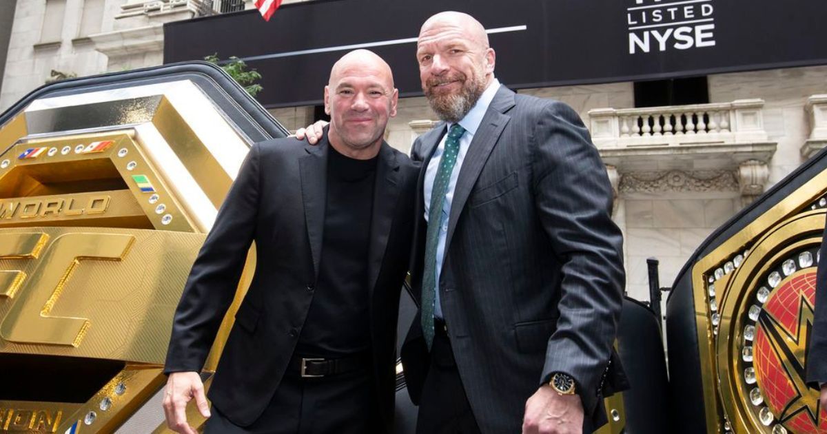 UFC CEO Dana White and WWE Chief Content Officer Triple H.