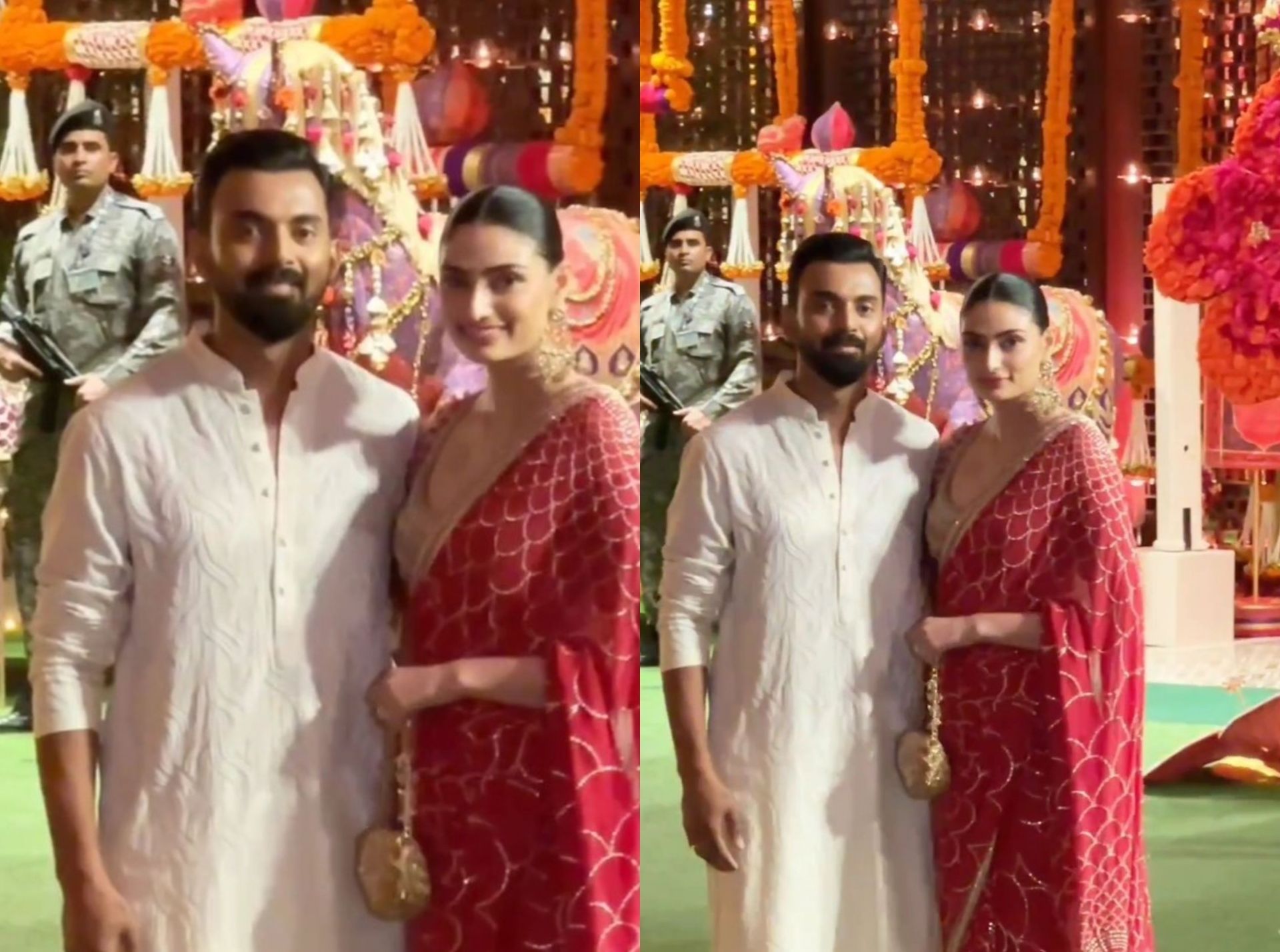 KL Rahul and Athiya Shetty at Mukesh Ambani