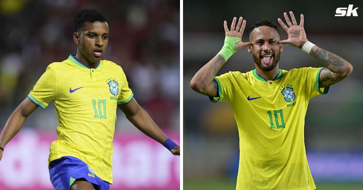 Rodrygo was delighted to help Neymar break Pele