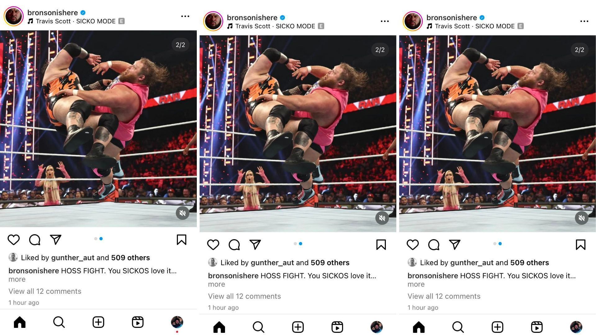 The Intercontinental Champion liked Reed&#039;s post after RAW.