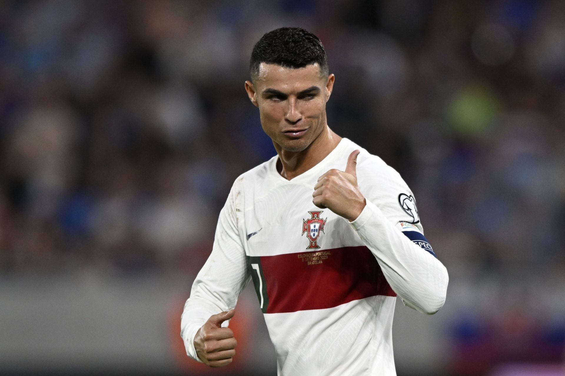 Cristiano Ronaldo is out of the Luxembourg game.