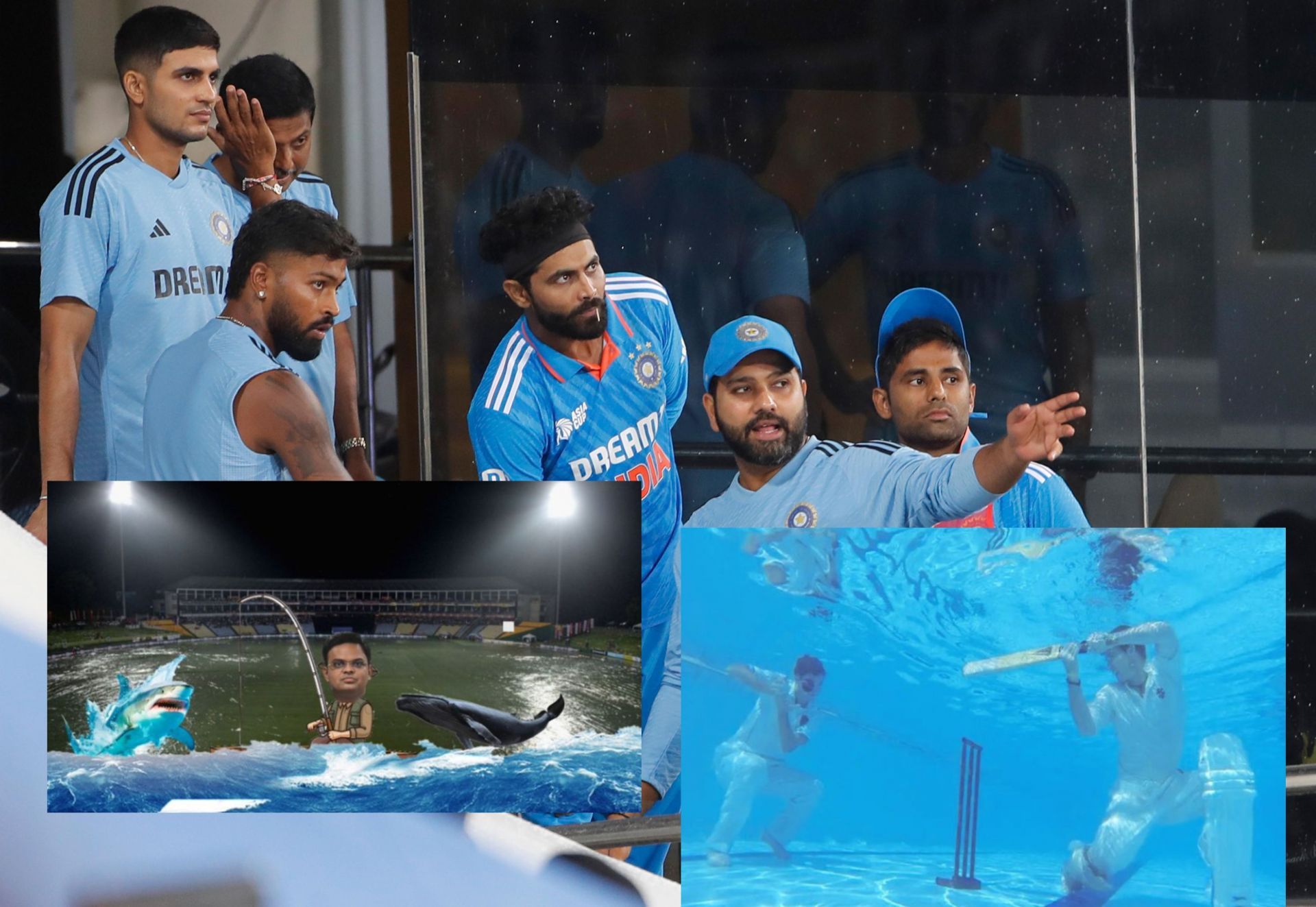 Fans share memes after rain continues to play spoilsport in Asia Cup.
