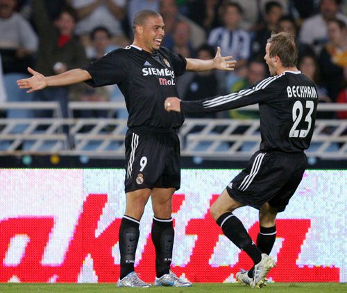 David Beckham for Real Madrid (via Getty Images)