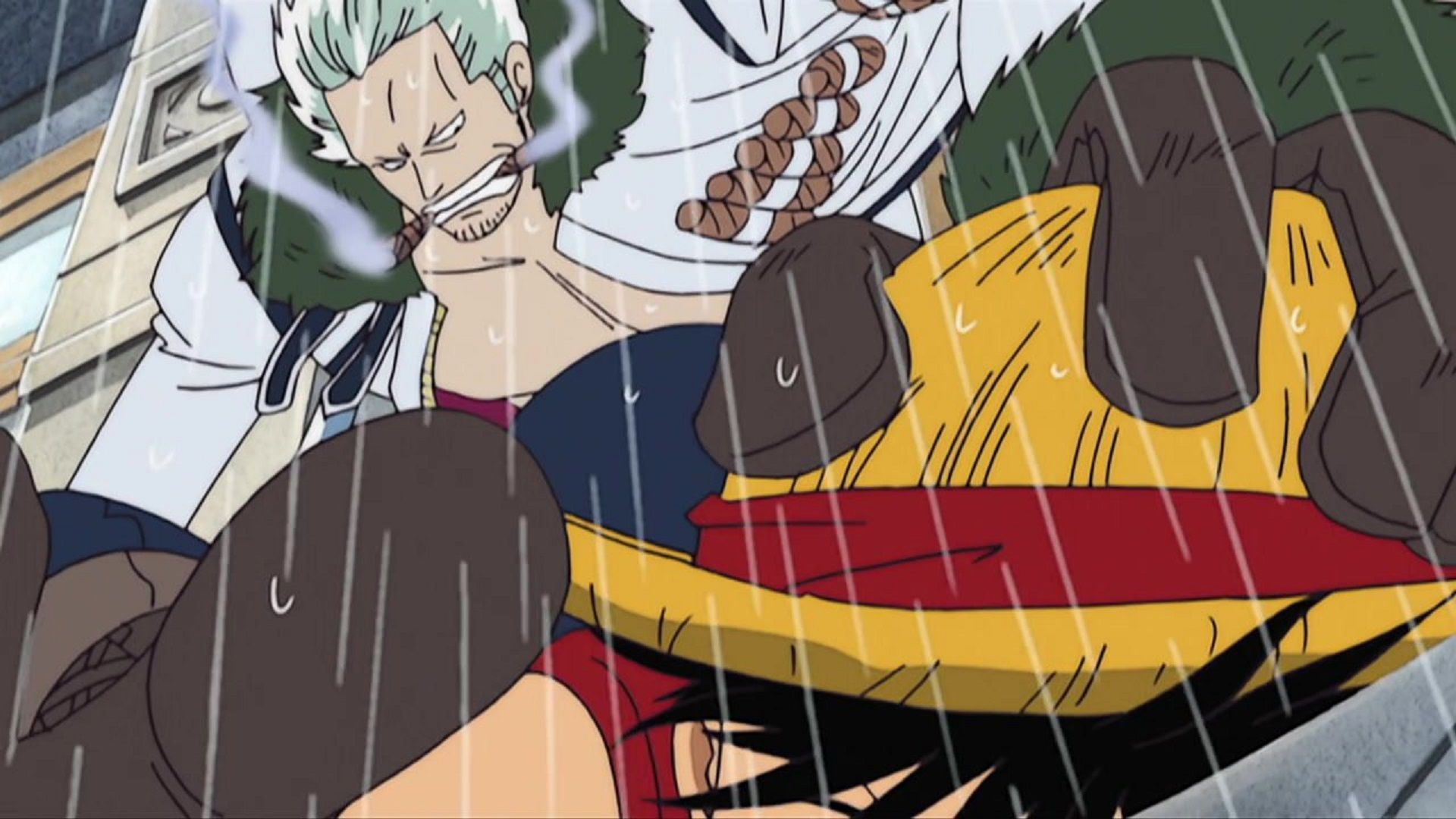 Smoker easily beat Luffy (Image via Toei Animation, One Piece)