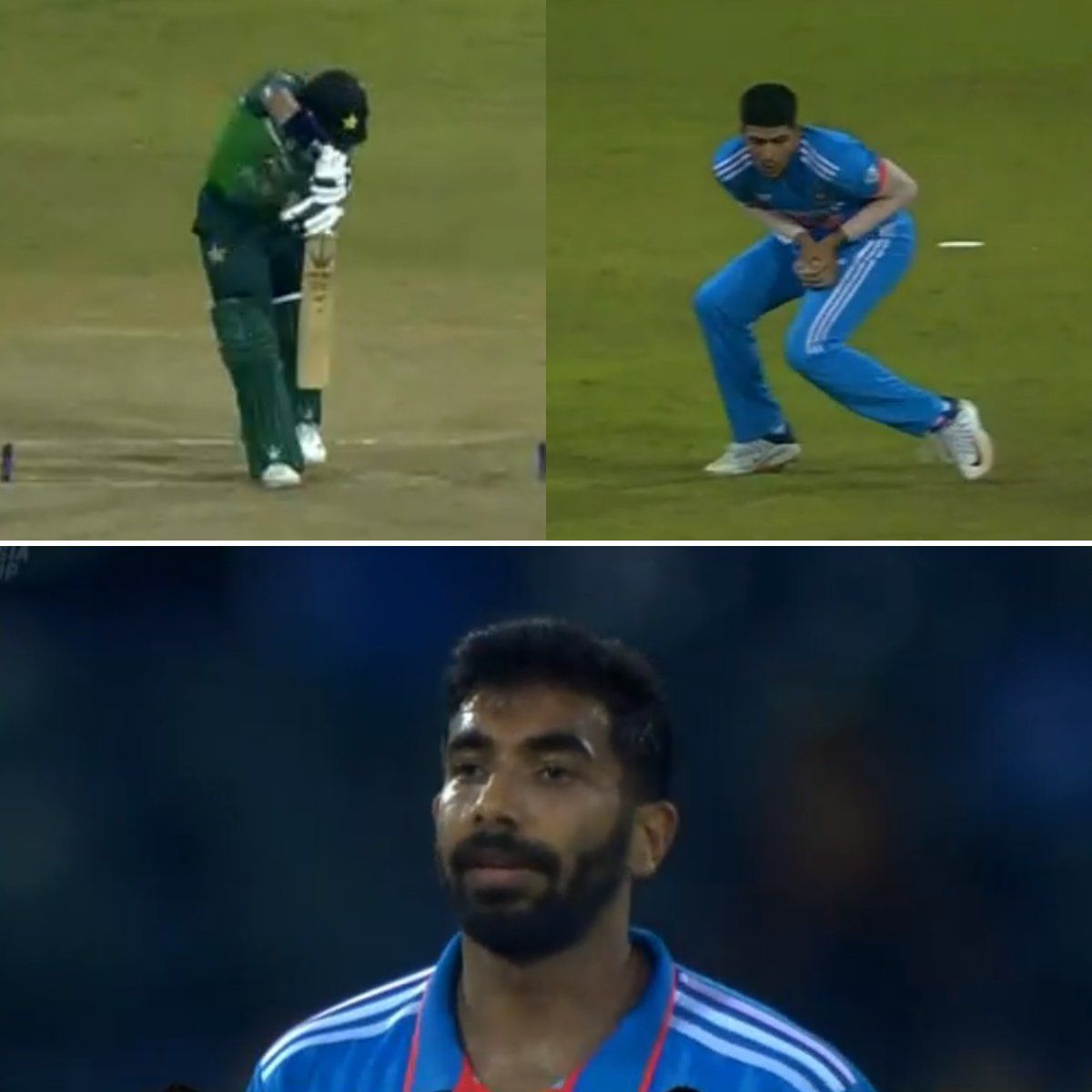 Jasprit Bumrah dismissed Imam-ul-Haq. (Credits: Twitter)