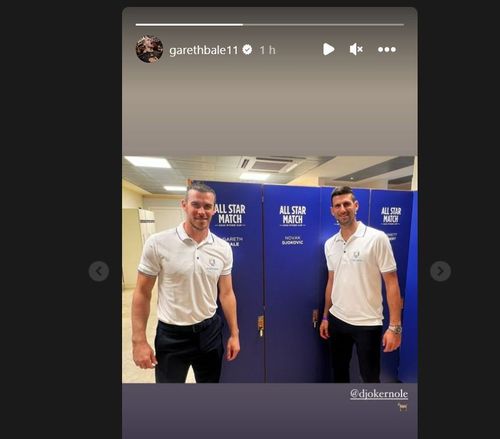 Screenshot of Gareth Bale's Instagram story