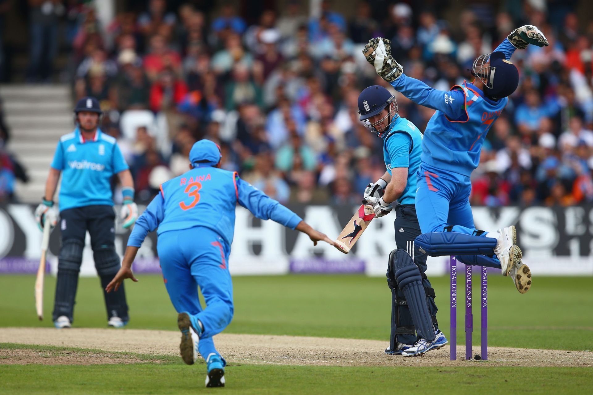 Ashwin strikes, England v India - Royal London One-Day Series 2014